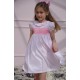 Katherine Johnson Dress Pink Grid Cotton with Strawberrylicious Hand Smocking Katherine Johnson Dress Pink Grid Cotton with Strawberrylicious Hand Smocking