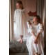 Nightingale Girl's Dress Forget Me Not Plumetti with Delphinium Hand Smocking Nightingale Girl's Dress Forget Me Not Plumetti with Delphinium Hand Smocking