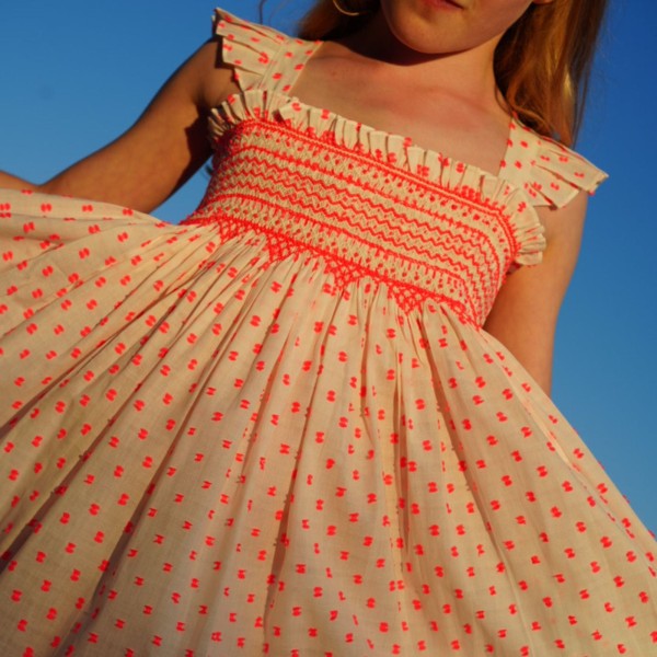 Rachel Carson Girls Dress Pack a Punch Plumetti with Big Top Hand Smocking Rachel Carson Girls Dress Pack a Punch Plumetti with Big Top Hand Smocking
