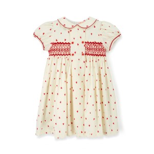 Thatcher Dress Loveheart Cotton Lawn with My Funny Little Valentine Hand Smocking Thatcher Dress Loveheart Cotton Lawn with My Funny Little Valentine Hand Smocking