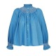 Pom x Smock London Scholl Blouse Paperwhite Ditsy with Snowdrop Hand Smocking Edition 61 Pom x Smock London Scholl Blouse Paperwhite Ditsy with Snowdrop Hand Smocking Edition 61