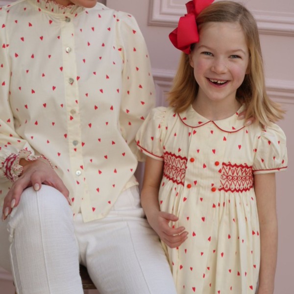 Shelley Blouse Loveheart Cotton Lawn with My Funny Valentine Hand Smocking Edition 22 Shelley Blouse Loveheart Cotton Lawn with My Funny Valentine Hand Smocking Edition 22